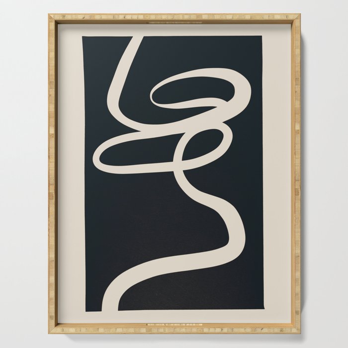 Abstract Line 16 Serving Tray Gallery Image 1