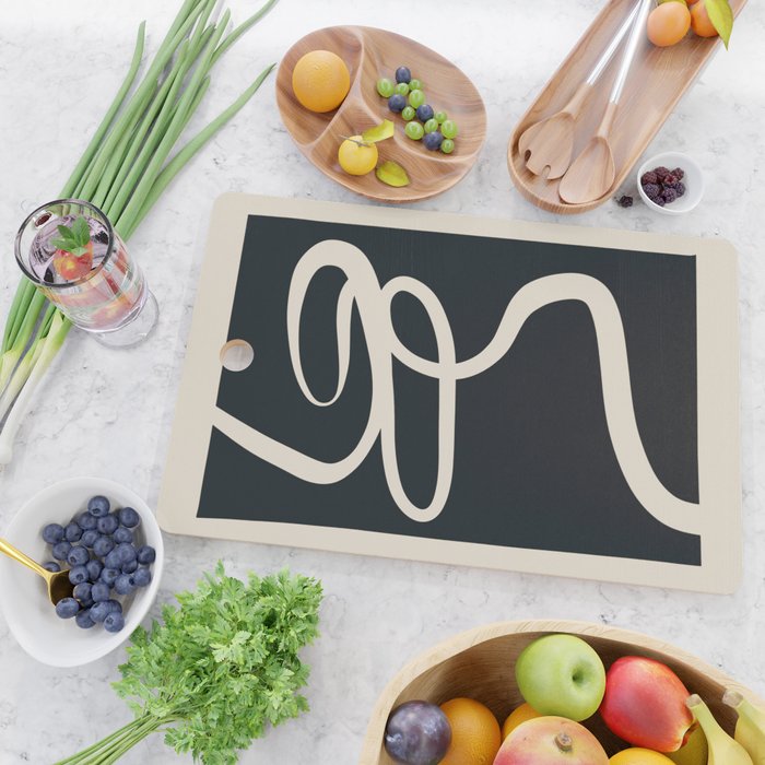 Abstract Line 16 Cutting Board Gallery Image 2