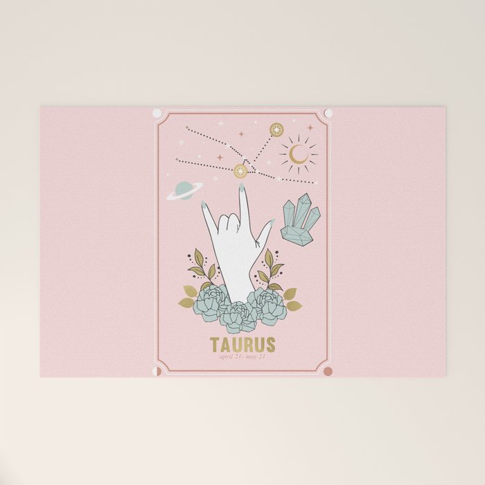 Taurus Zodiac Series Welcome Mat Gallery Image 1