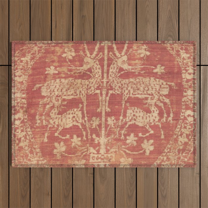 Deer Tapestry Outdoor Rug Gallery Image 1
