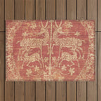 Deer Tapestry Outdoor Rug Gallery Image 1