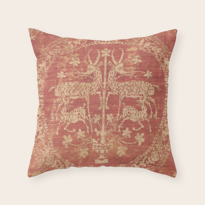 Deer Tapestry Throw Pillow Gallery Image 1
