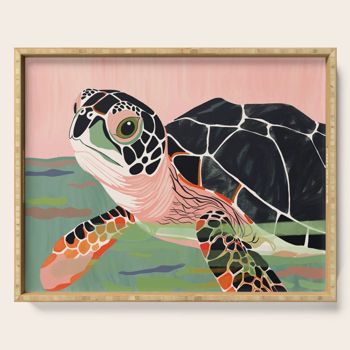 Cute Turtle  Serving Tray Gallery Image 1