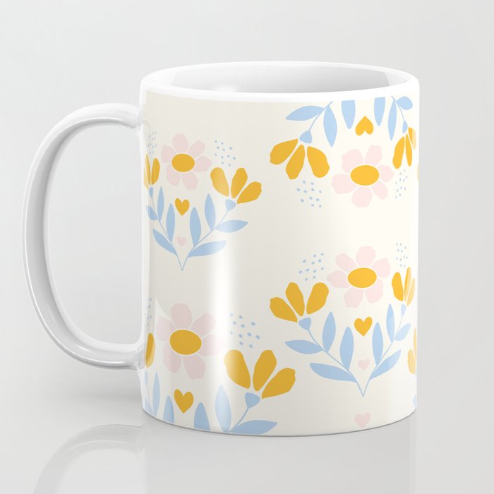 Sweet Love - Floral Pattern Coffee Mug Gallery Image 3
