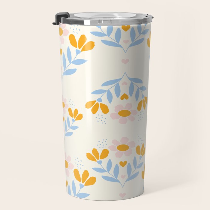 Sweet Love - Floral Pattern Travel Mug Gallery Image 3
