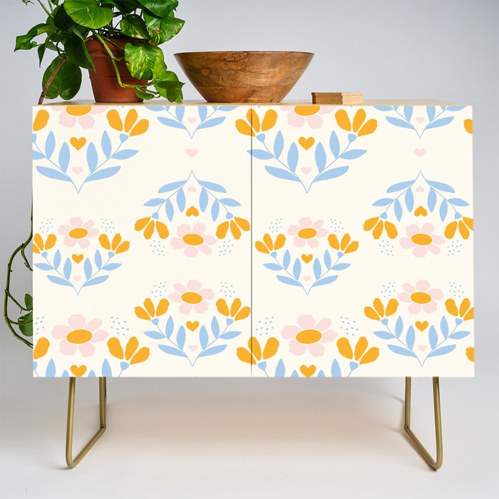 Sweet Love - Floral Pattern Credenza Gallery Image 1