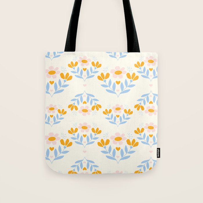 Sweet Love - Floral Pattern Tote Bag Gallery Image 1