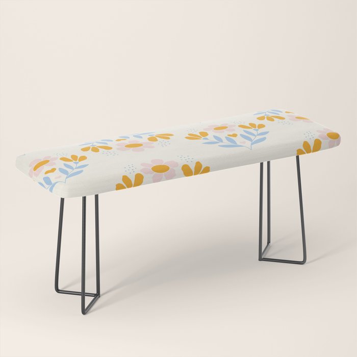 Sweet Love - Floral Pattern Bench Gallery Image 1