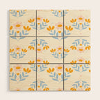 Sweet Love - Floral Pattern Wood Wall Art Gallery Image 1