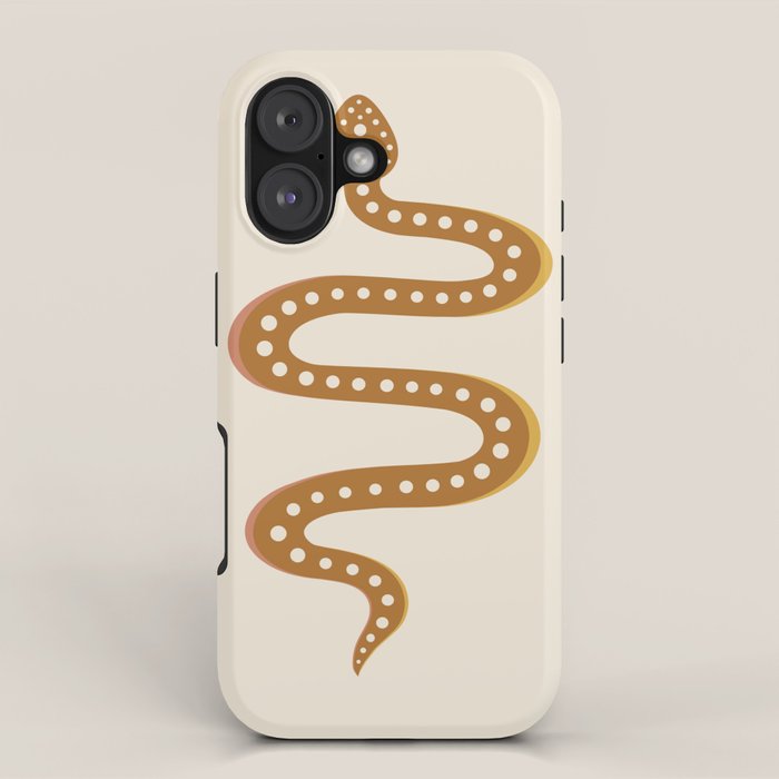 Minimal Snake - Desert Orange II iPhone Case Gallery Image 1