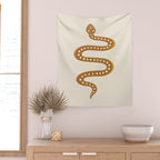 Minimal Snake - Desert Orange II Wall Tapestry Gallery Image 2