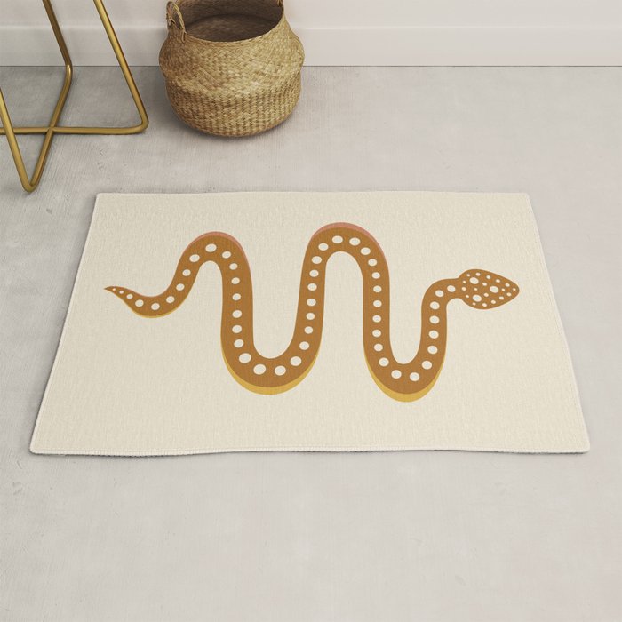 Minimal Snake - Desert Orange II Rug Gallery Image 1