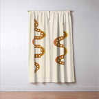 Minimal Snake - Desert Orange II Window Curtain Gallery Image 3