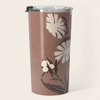 Abstract Flowers 16 Travel Mug Gallery Image 3