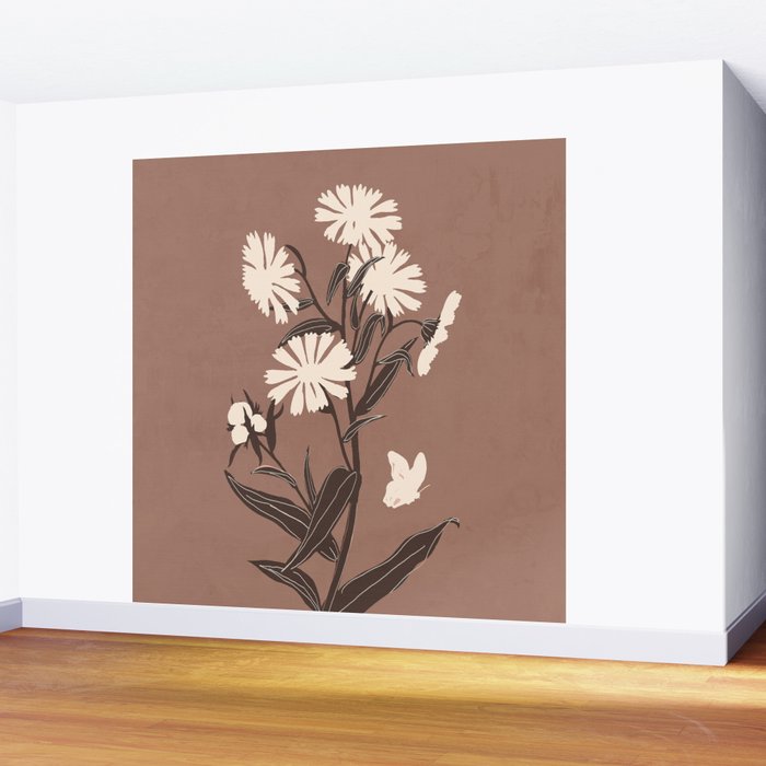 Abstract Flowers 16 Wall Mural Gallery Image 2