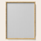 Ultra Fine Stripes Vertical Minimalist Pattern in Gray and White Serving Tray Gallery Image 1