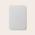 Ultra Fine Stripes Vertical Minimalist Pattern in Gray and White Bath Mat Gallery Image 1