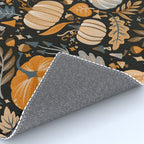 Pumpkin Confetti - Orange on Charcoal Rug Gallery Image 4