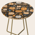Pumpkin Confetti - Orange on Charcoal Side Table Gallery Image 2