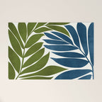 Deep Woods Botanical Painting Welcome Mat Gallery Image 1