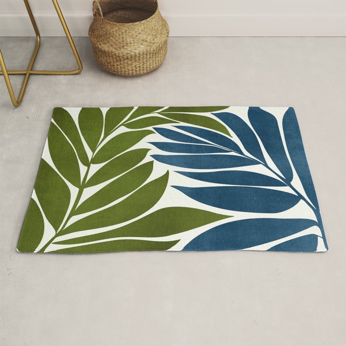 Deep Woods Botanical Painting Rug Gallery Image 1