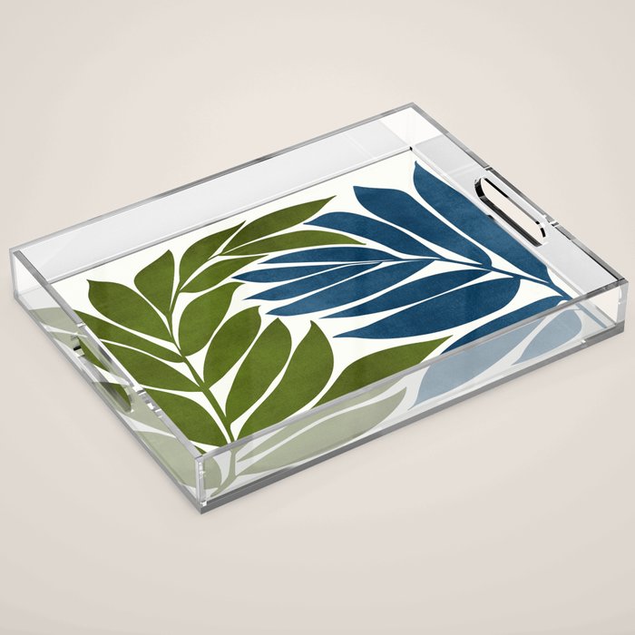 Deep Woods Botanical Painting Acrylic Tray Gallery Image 1