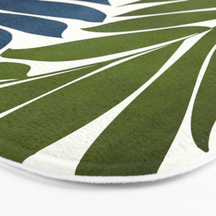 Deep Woods Botanical Painting Bath Mat Gallery Image 3