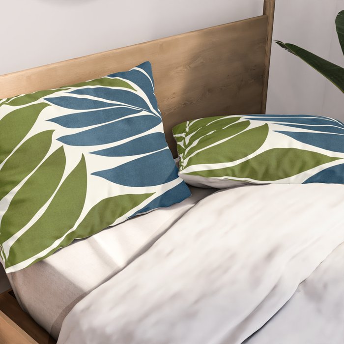 Deep Woods Botanical Painting Pillow Sham Gallery Image 2