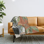 Sunset Flora 02 Throw Blanket Gallery Image 1