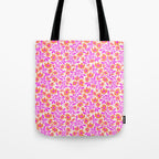 Tropical Blooms Pattern - Pink and Orange Tote Bag Gallery Image 1