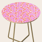 Tropical Blooms Pattern - Pink and Orange Side Table Gallery Image 2
