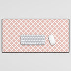 Crisscross (Pink) Desk Mat Gallery Image 1