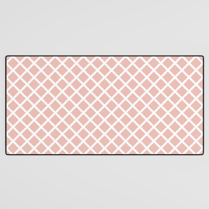 Crisscross (Pink) Desk Mat Gallery Image 3