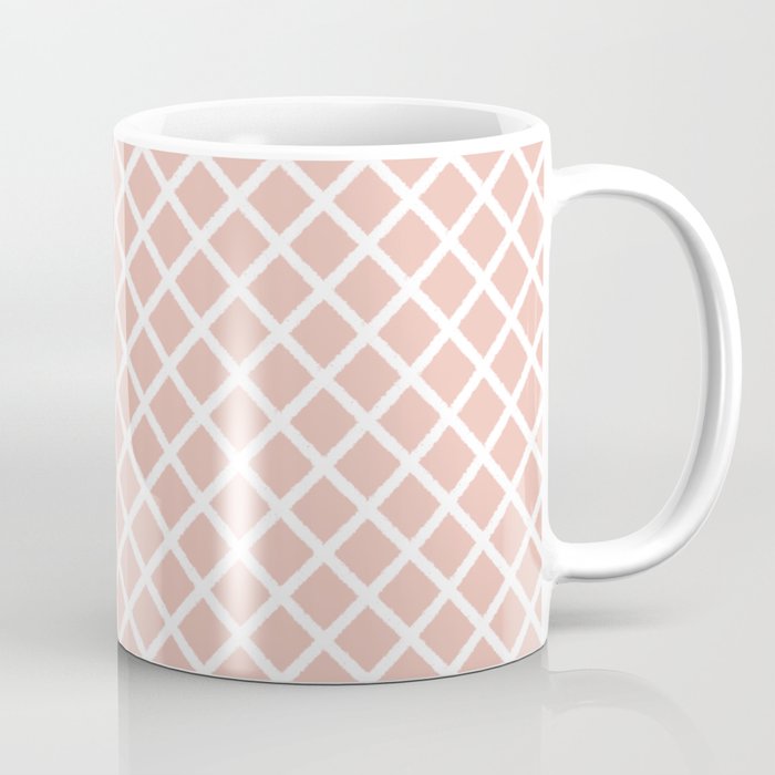 Crisscross (Pink) Coffee Mug Gallery Image 1