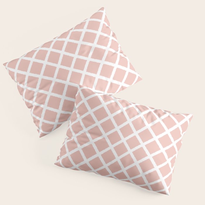 Crisscross (Pink) Pillow Sham Gallery Image 1
