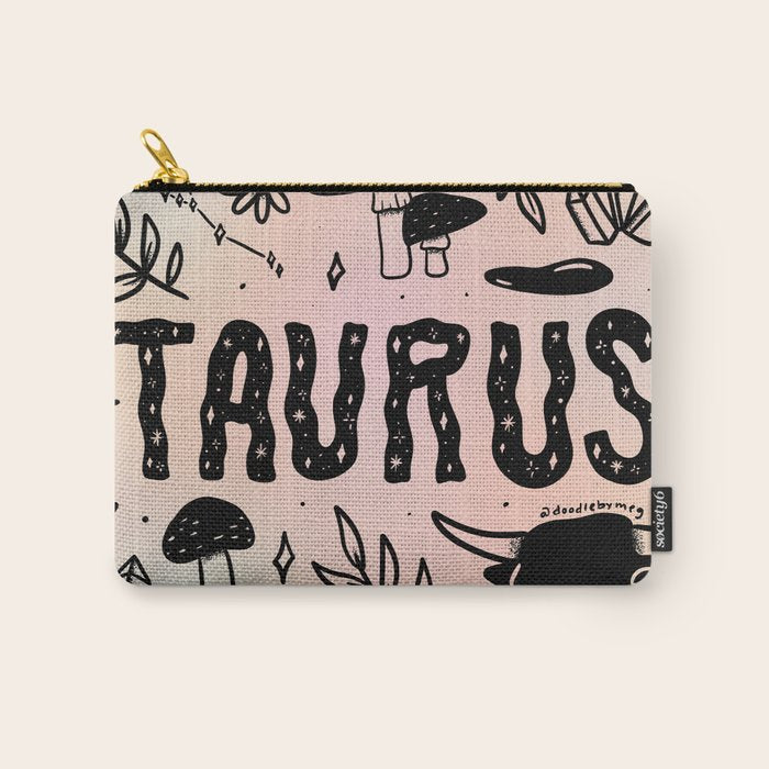 Celestial Taurus Carry All Pouch Gallery Image 1