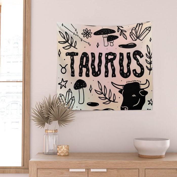 Celestial Taurus Wall Tapestry Gallery Image 2