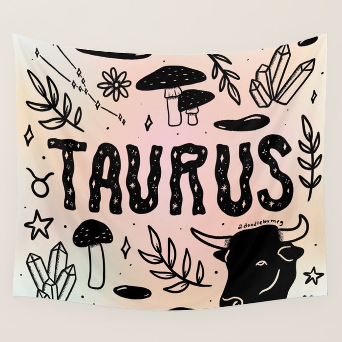 Celestial Taurus Wall Tapestry Gallery Image 4