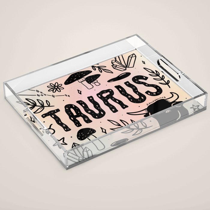 Celestial Taurus Acrylic Tray Gallery Image 1