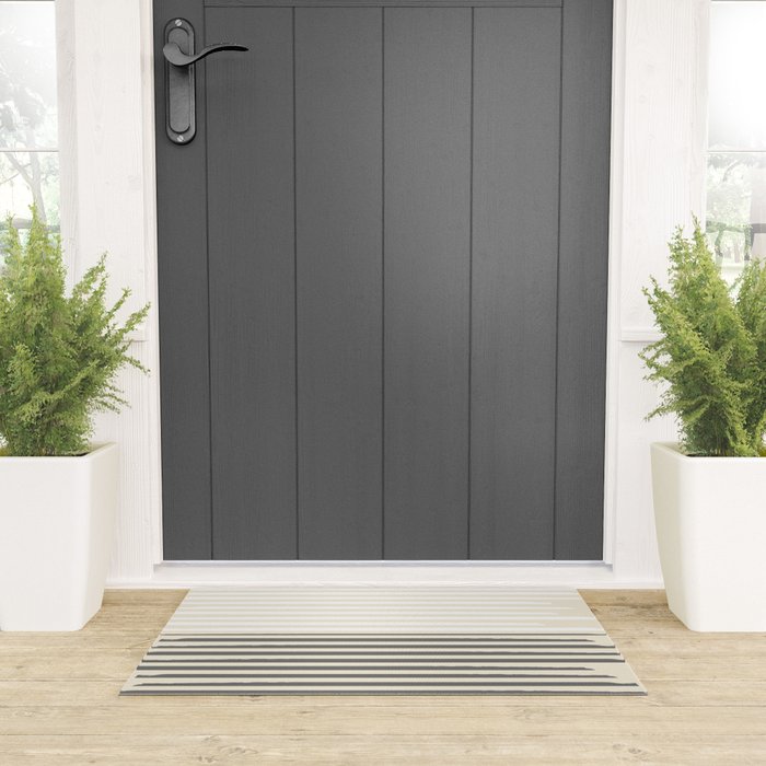Linear Harmony - Pastel Brush Line  Welcome Mat Gallery Image 3