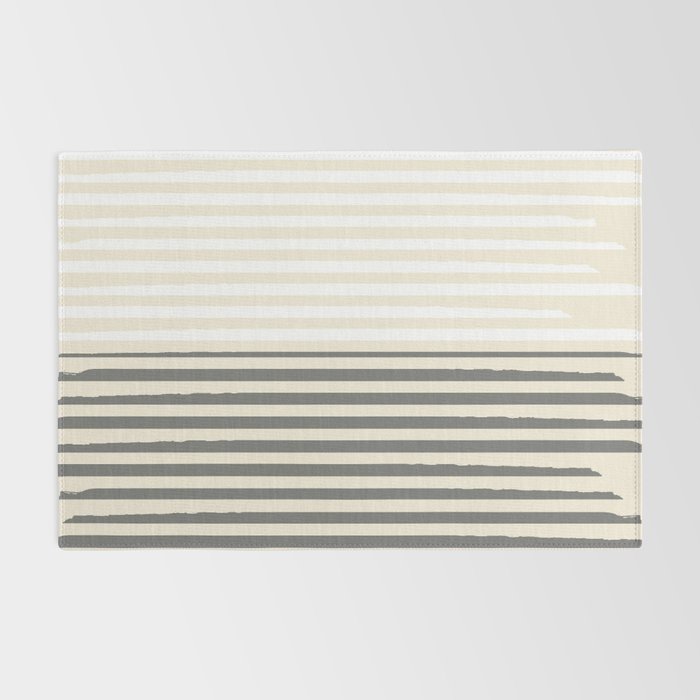 Linear Harmony - Pastel Brush Line  Rug Gallery Image 2