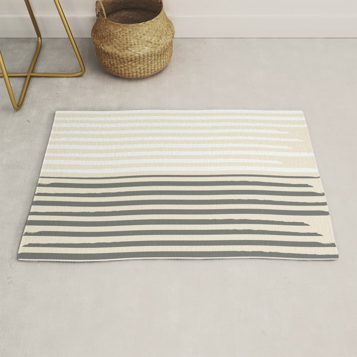 Linear Harmony - Pastel Brush Line  Rug Gallery Image 1