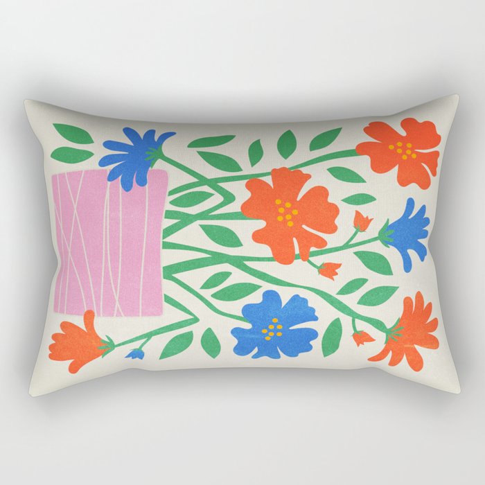 Flower Market 01: London Rectangular Pillow Gallery Image 1