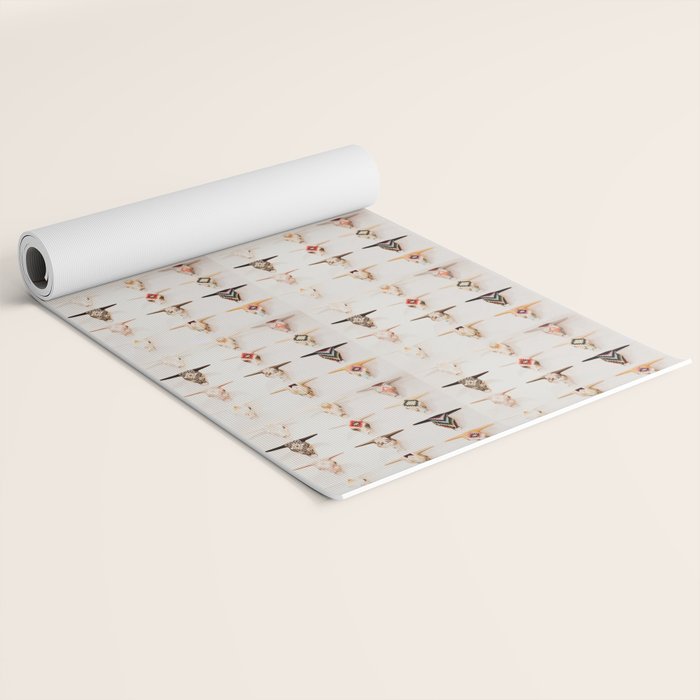 Bull Skulls - Mexican Folk Art Yoga Mat Gallery Image 2