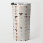 Bull Skulls - Mexican Folk Art Travel Mug Gallery Image 3