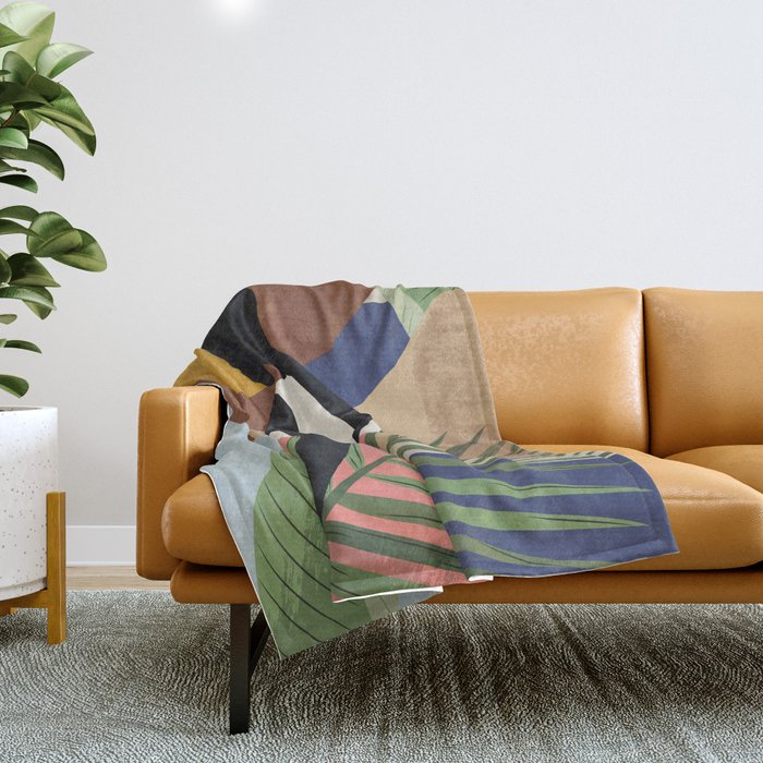 Tropical Girl 2 Throw Blanket Gallery Image 1