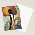 Tropical Girl 2 Stationery Card Gallery Image 2