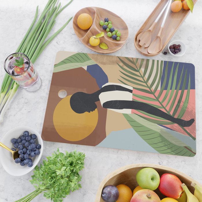Tropical Girl 2 Cutting Board Gallery Image 2