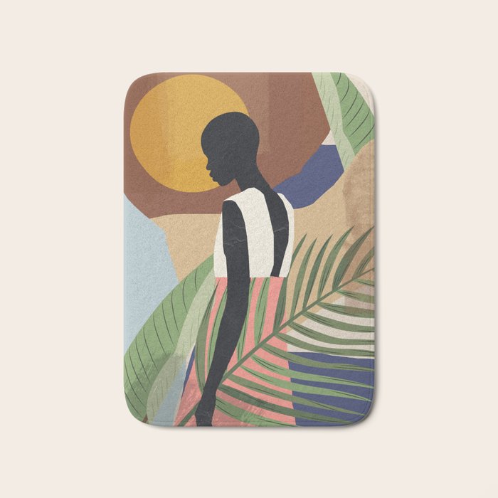 Tropical Girl 2 Bath Mat Gallery Image 1