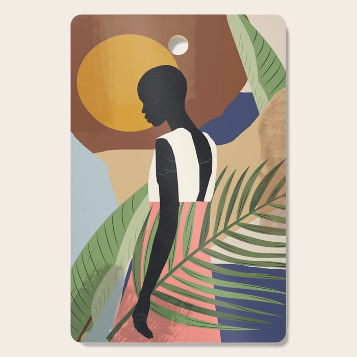 Tropical Girl 2 Cutting Board Gallery Image 1